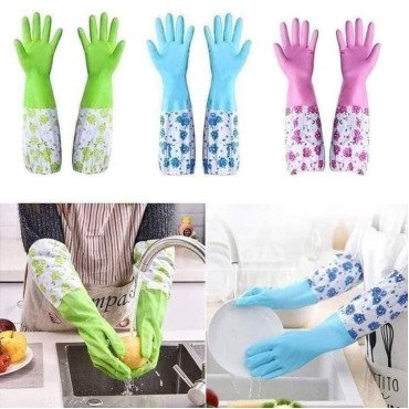 Long silicon hand gloves(১ জোড়া)
