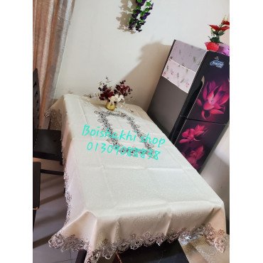 ৬ চেয়ারের জন্য প্রিমিয়াম লেস টেবিলকভার(cloth)