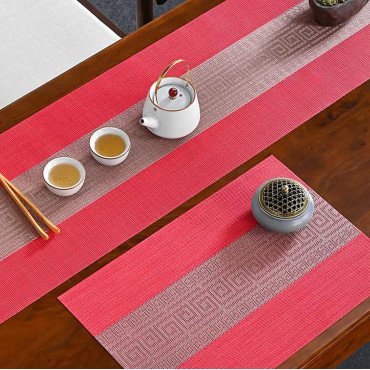 Table Runner & Placemat Set (6 Pcs + 1 Runner)