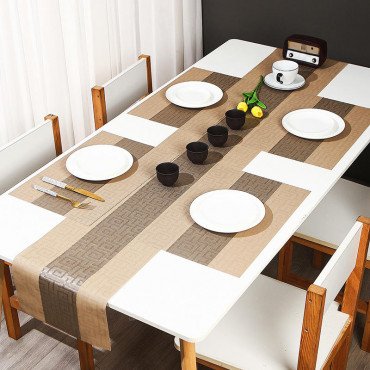 Table Runner & Placemat Set (6 Pcs + 1 Runner)