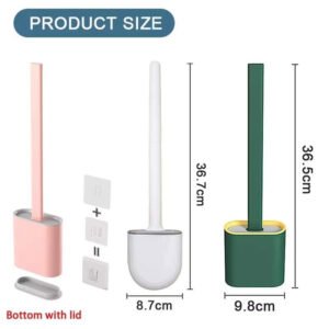 100% brand new and high qualityâ The flat brush head can brush the edge of the toilet to prevent the growth of bacteria soft material, no mildew or discoloration, easy to clean100% Satisfaction Guarantee, please contact me if you have any questions.Thank You!