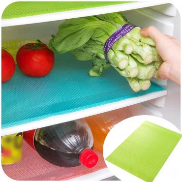 Refrigerator Waterproof Pad Antibacterial Antifouling Mildew Moisture Can Be Cut Washed Pad Fridge Mats Cabinet Mat