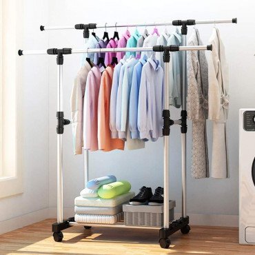 Double Pole  Clothes Rack High Quality